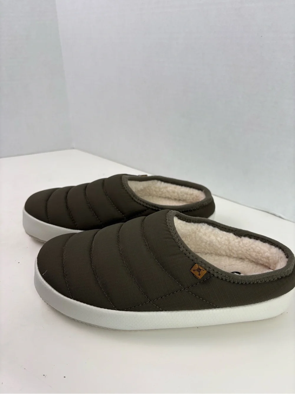 Dakota Fleece Men's Quilted Slip-On Clog - Olive Green